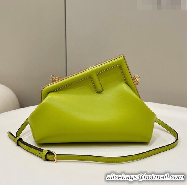 Top Quality Grade Fendi First Small Leather Bag 80018M Acid Green 2023