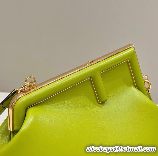 Top Quality Grade Fendi First Small Leather Bag 80018M Acid Green 2023