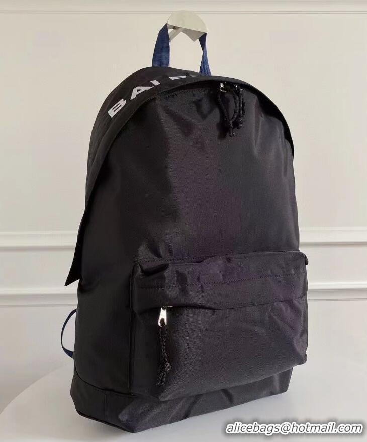 New Design Grade Balenciaga Cotton Canvas Backpack 120216 Black