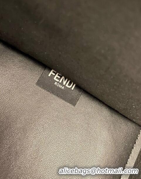 Best Price Fendi Sunshine Shopper Medium Roma Capsule Bag in Two-tone Leather FD1273 White/Black 2023