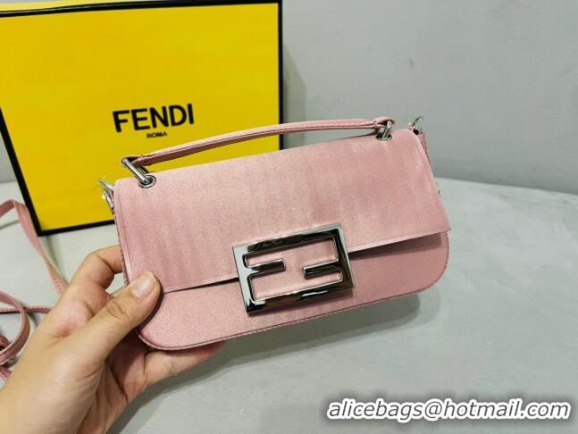 Promotional Fendi Baguette Mini Satin Bag 0108 Pink 2023