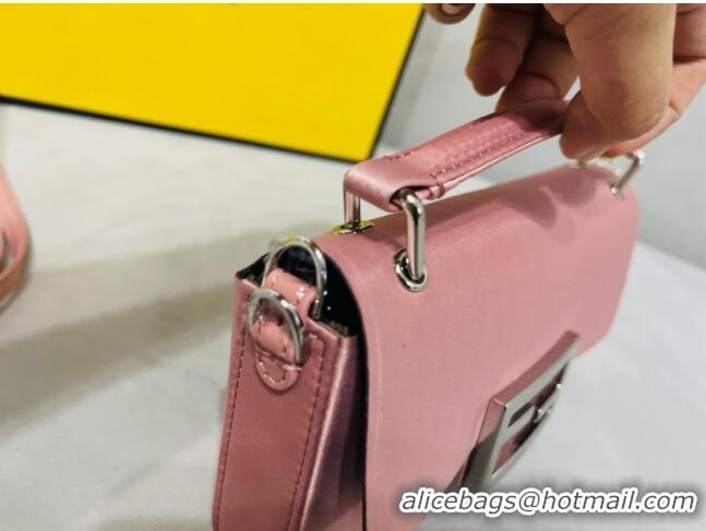 Promotional Fendi Baguette Mini Satin Bag 0108 Pink 2023