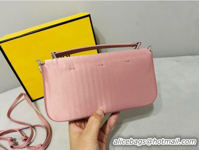 Promotional Fendi Baguette Mini Satin Bag 0108 Pink 2023