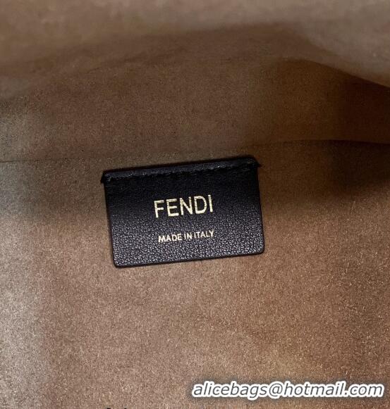 Promotional Fendi Sunshine Shopper Medium Bag in FF Leather 8597L Acid Green 2022