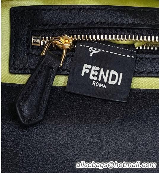 Famous Brand Fendi Baguette Medium Bag in Black Sequins 8601 2023