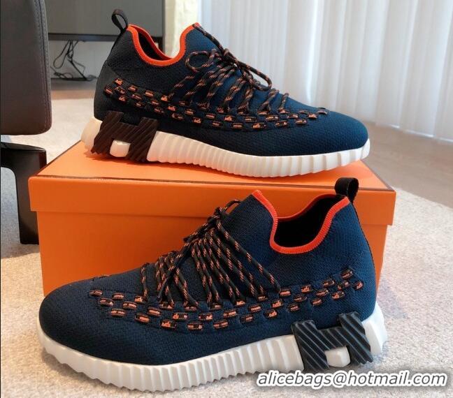 Best Price Hermes Flex Knit Sneakers Blue 092182