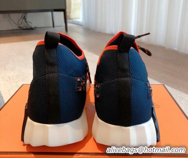 Best Price Hermes Flex Knit Sneakers Blue 092182