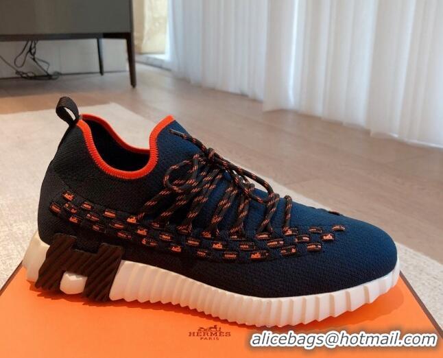 Best Price Hermes Flex Knit Sneakers Blue 092182