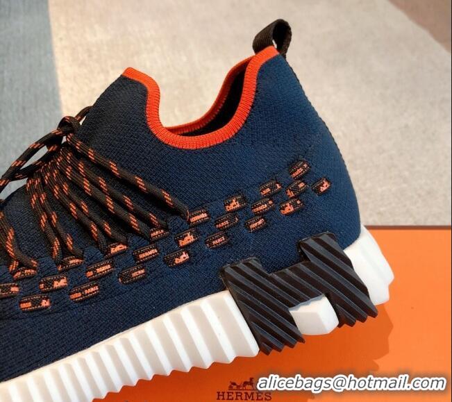 Best Price Hermes Flex Knit Sneakers Blue 092182