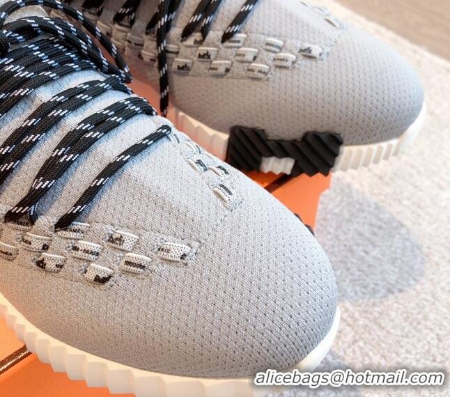 Most Popular Hermes Flex Knit Sneakers Grey 092184