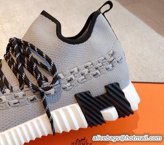 Most Popular Hermes Flex Knit Sneakers Grey 092184