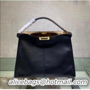 Grade Quality Fendi Peekaboo X-Lite Large Bag in FD8052 Black Calfskin 2023