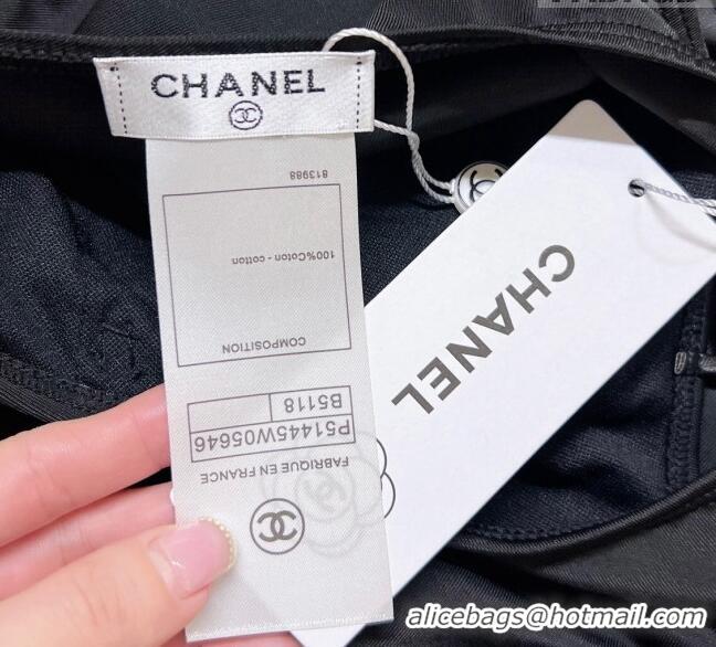 Spot Bulk Chanel Chain Swimwear 021415 Black 2023