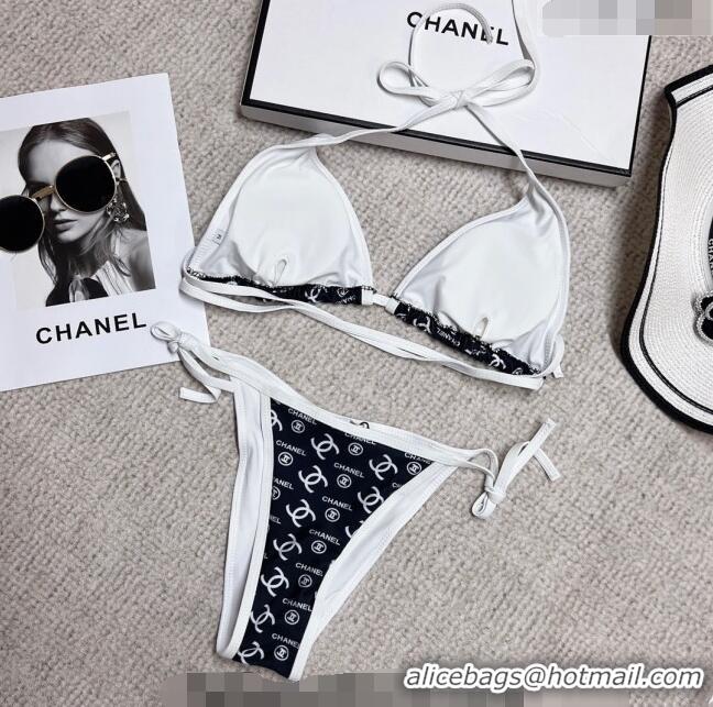 Luxury Classic Chanel Logo Print Swimwear 0214 Black 2023