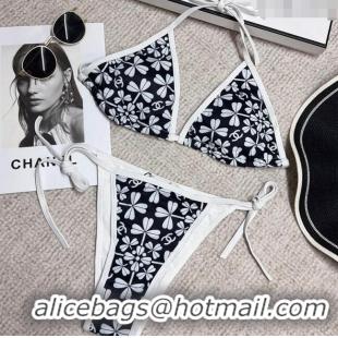 Modern Classic Chanel Print Swimwear 021438 Black/White 2023