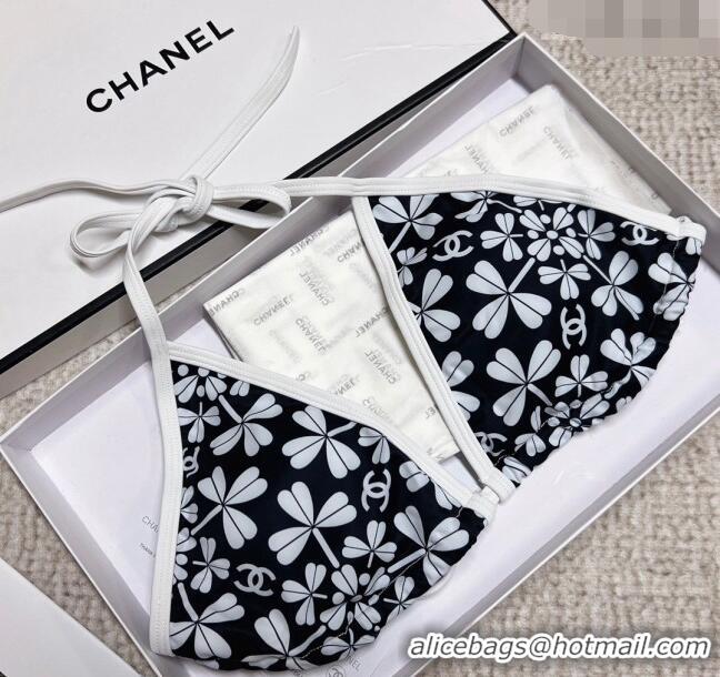 Modern Classic Chanel Print Swimwear 021438 Black/White 2023