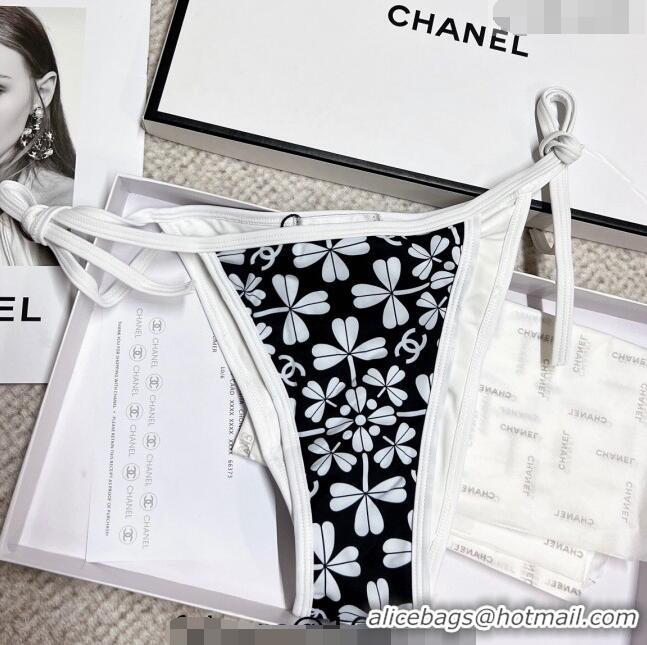 Modern Classic Chanel Print Swimwear 021438 Black/White 2023