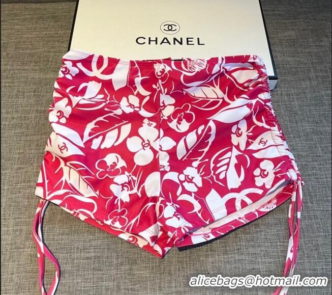 Sophisticated Grade Chanel Camellia Bloom Swimwear 0308 Red 2023