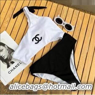 Classic Specials Chanel Two Pieces Swimwear 030711 White/Black 2023