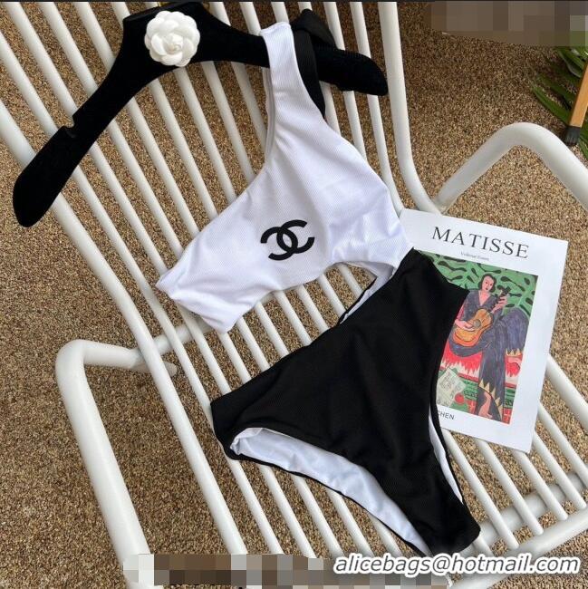 Classic Specials Chanel Two Pieces Swimwear 030711 White/Black 2023