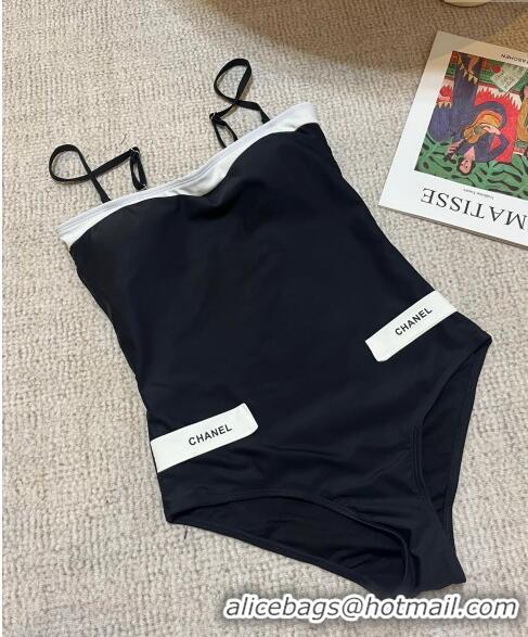 Original Cheap Chanel One Piece Swimwear 030714 Black/White 2023