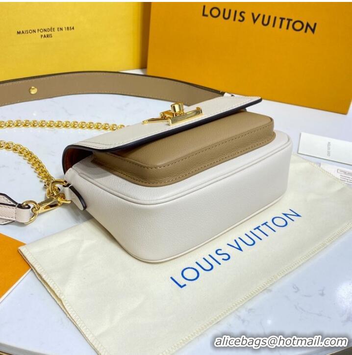 Well Crafted Louis Vuitton LOCKME TENDER M58554 Cream&Brown