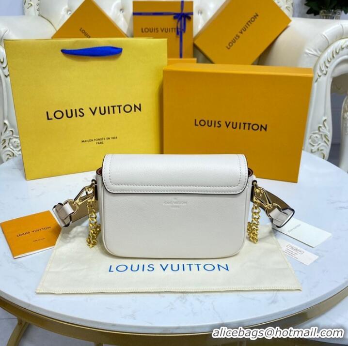 Well Crafted Louis Vuitton LOCKME TENDER M58554 Cream&Brown