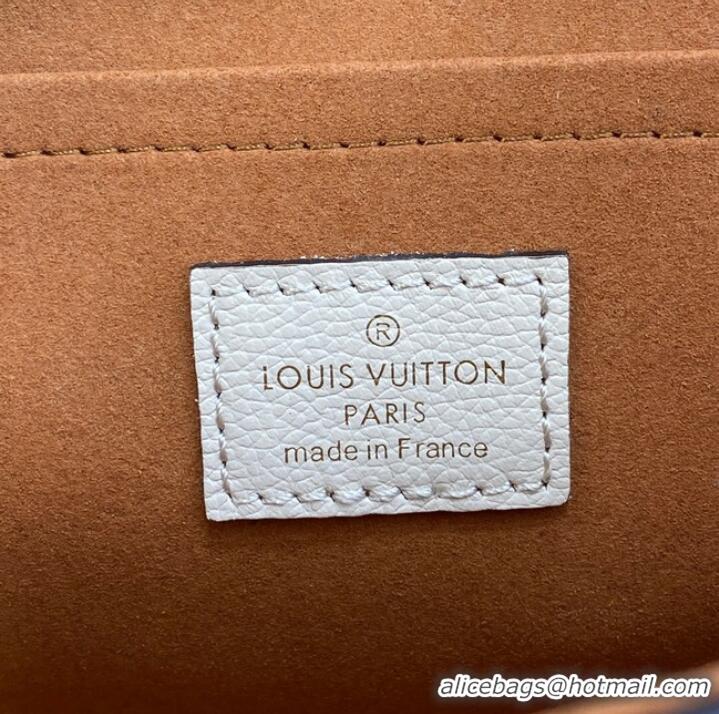 Well Crafted Louis Vuitton LOCKME TENDER M58554 Cream&Brown