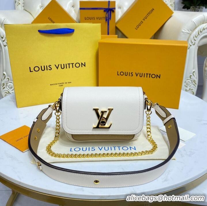 Well Crafted Louis Vuitton LOCKME TENDER M58554 Cream&Brown