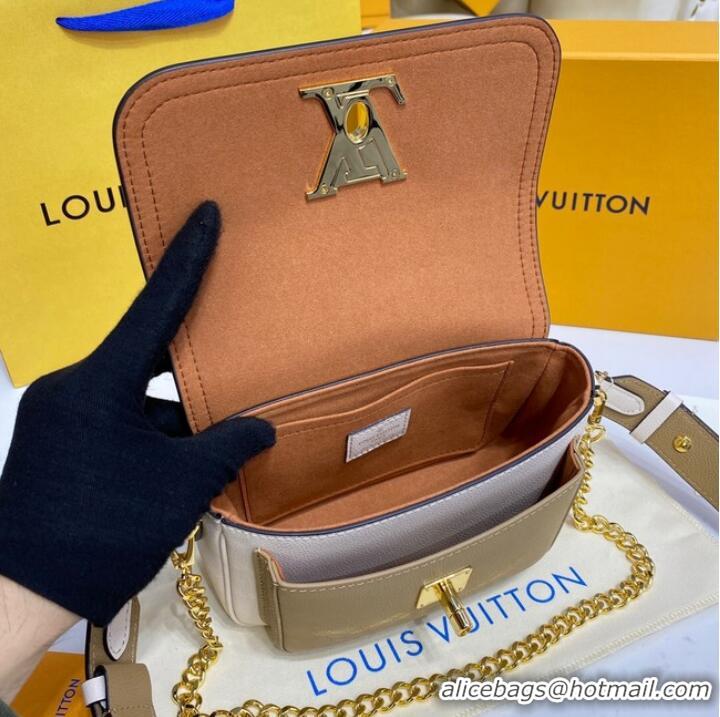 Well Crafted Louis Vuitton LOCKME TENDER M58554 Cream&Brown