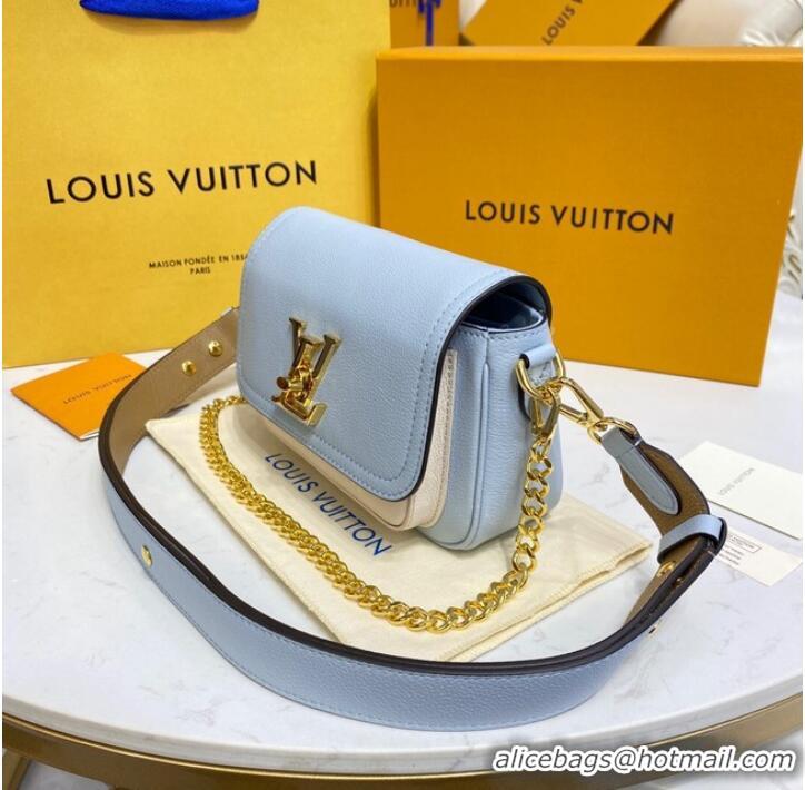 Top Quality Louis Vuitton LOCKME TENDER M58554 light blue