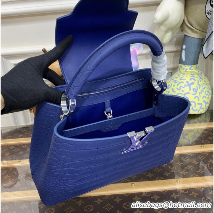 Promotional Cheap Louis Vuitton CAPUCINES N93165 blue