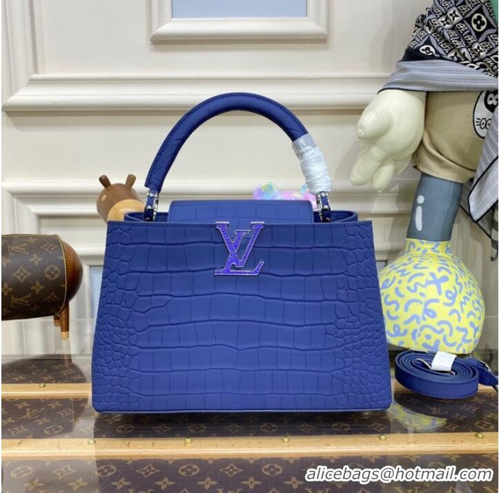 Promotional Cheap Louis Vuitton CAPUCINES N93165 blue