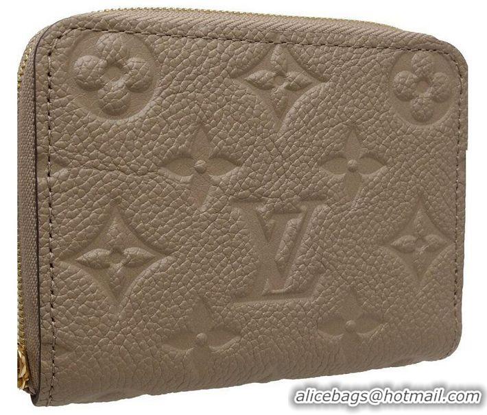 Buy Discount Louis Vuitton Monogram Empreinte Zippy Coin Purse M68696 Tourterelle Beige