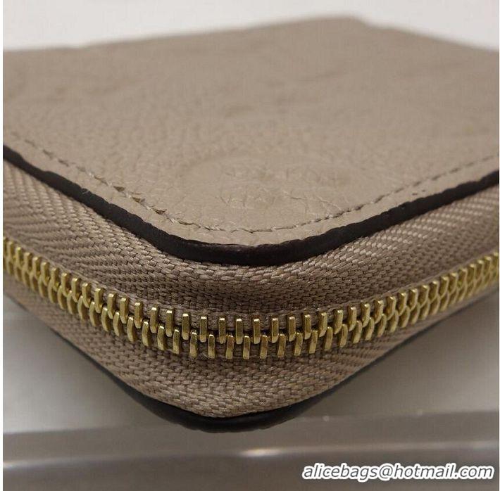 Buy Discount Louis Vuitton Monogram Empreinte Zippy Coin Purse M68696 Tourterelle Beige