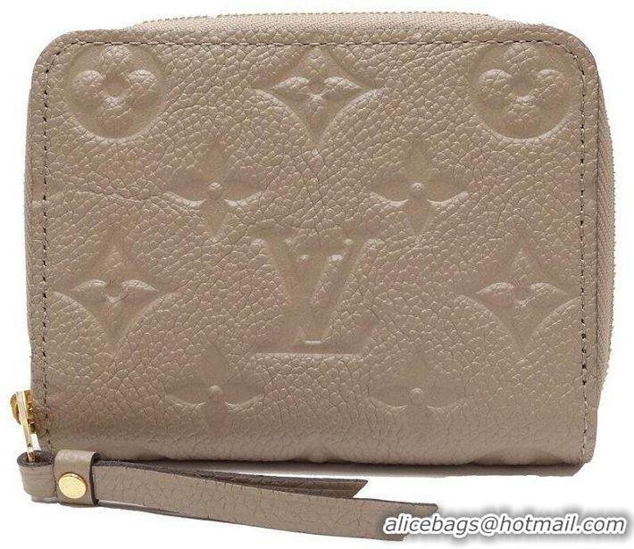 Buy Discount Louis Vuitton Monogram Empreinte Zippy Coin Purse M68696 Tourterelle Beige