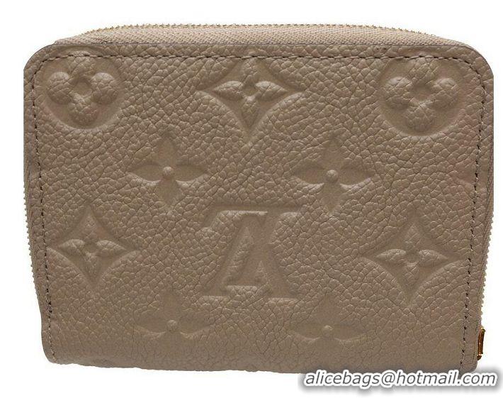 Buy Discount Louis Vuitton Monogram Empreinte Zippy Coin Purse M68696 Tourterelle Beige