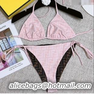 Low Cost Fendi FF Reversible Swimwear 021423 Pink/Brown 2023