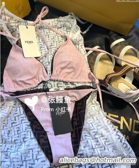 Low Cost Fendi FF Reversible Swimwear 021423 Pink/Brown 2023