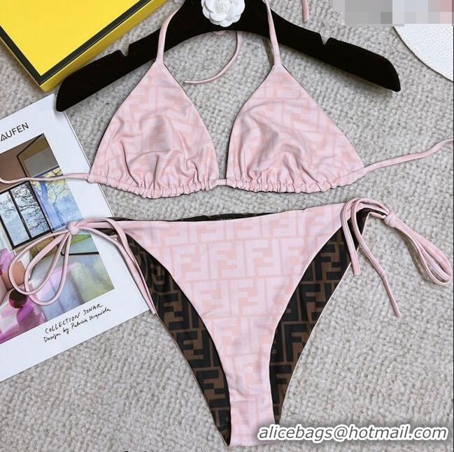 Low Cost Fendi FF Reversible Swimwear 021423 Pink/Brown 2023