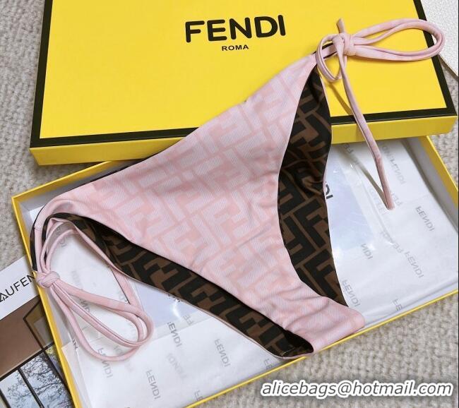 Low Cost Fendi FF Reversible Swimwear 021423 Pink/Brown 2023