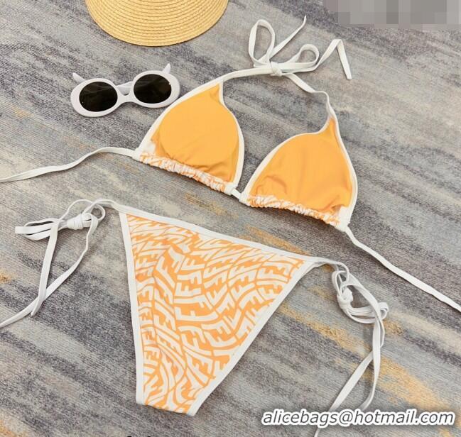 Well Crafted Fendi Vertigo Two Pieces Swimwear 0307 Yellow 2023