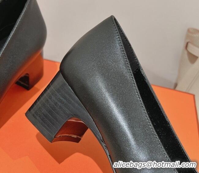 Purchase Hermes Taglia Stud Medium Pumps 5cm Black 221201