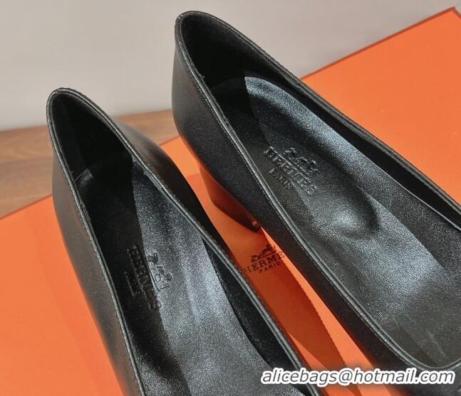 Purchase Hermes Taglia Stud Medium Pumps 5cm Black 221201