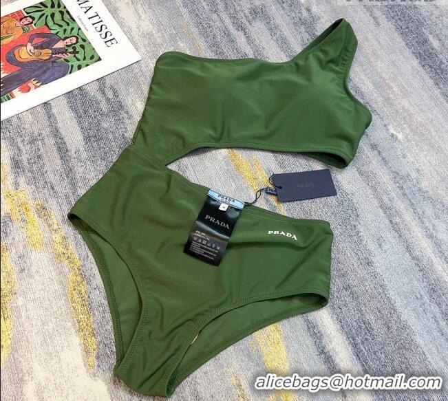 Good Taste Prada One Piece Swimwear P031111 Green 2023