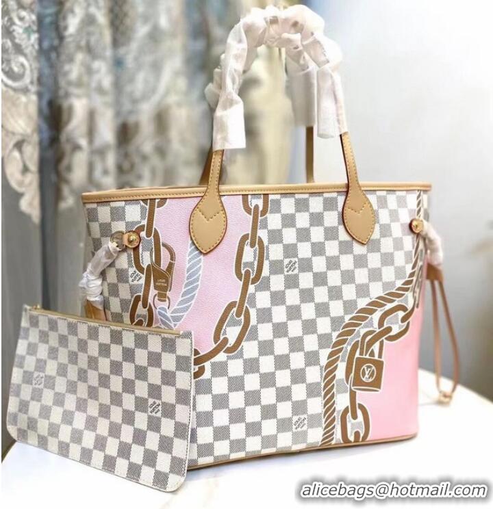 Best Price Louis Vuitton Damier Azur Canvas Neverfull MM N40471