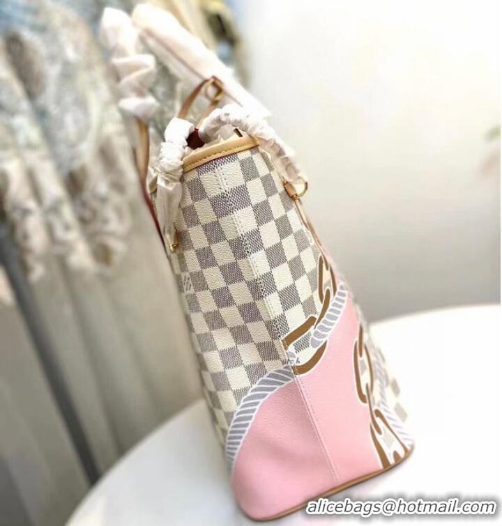 Best Price Louis Vuitton Damier Azur Canvas Neverfull MM N40471