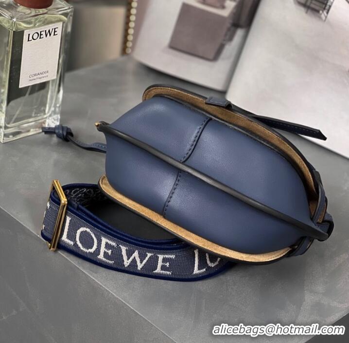 Famous Brand Loewe small Crossbody Bags Original Leather 55662 dark blue