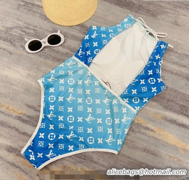 Well Crafted Louis Vuitton One Piece Gradient Swimwear 0307 Blue 2023