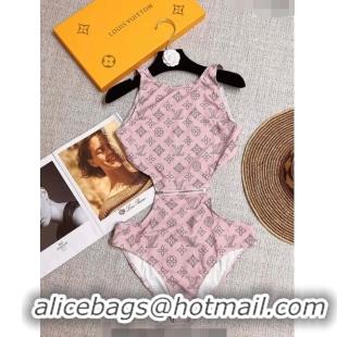 ​Most Popular Louis Vuitton Zip Swimwear 0307 Pink 2023